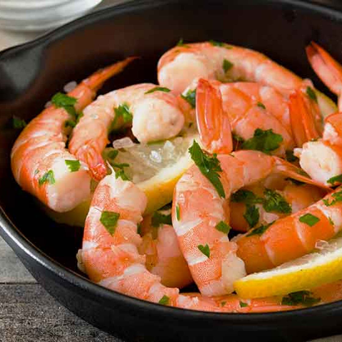 Sous Vide shrimp