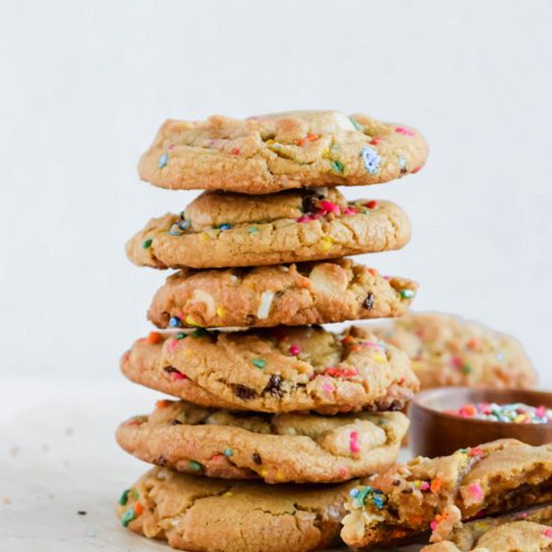 Funfetti White Chocolate Chip Cookie Recipe