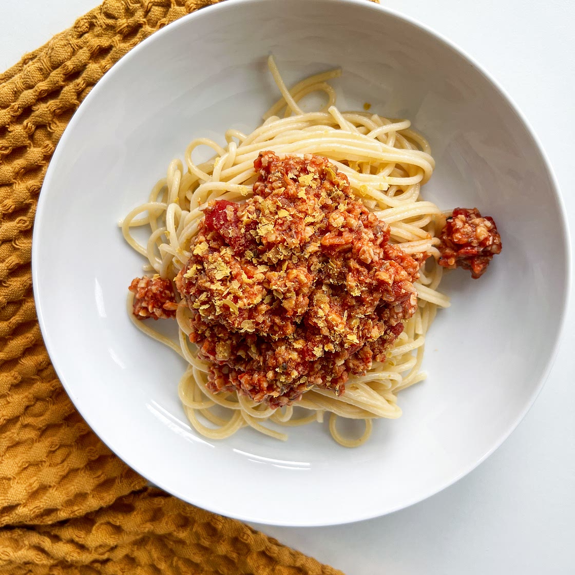 Vegan Tempeh Bolognese