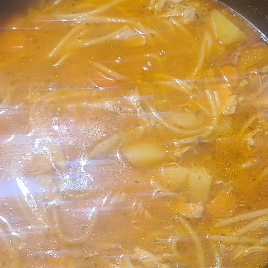 Cuban Style Chicken Noodle Soup