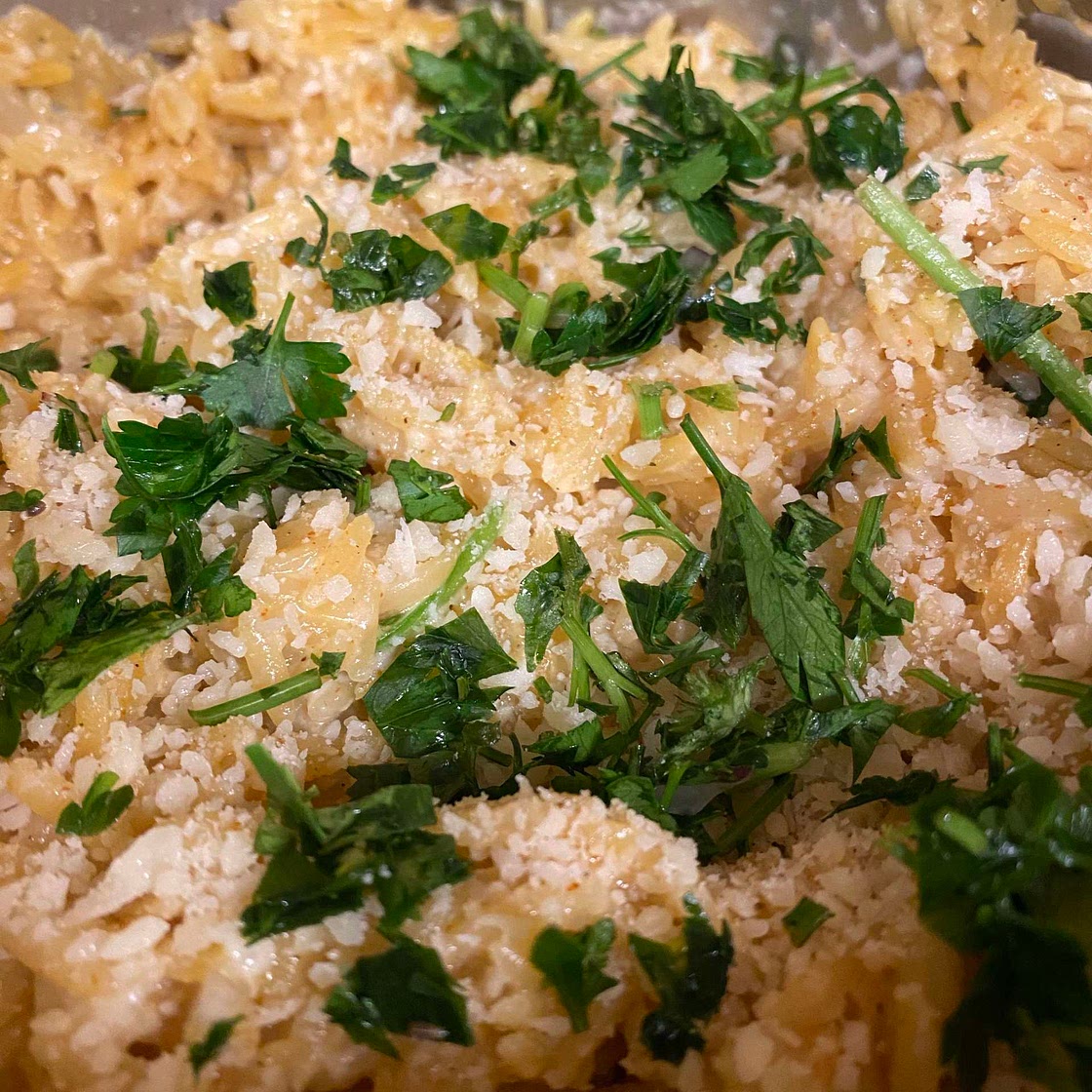 Creamy Spinach Orzo