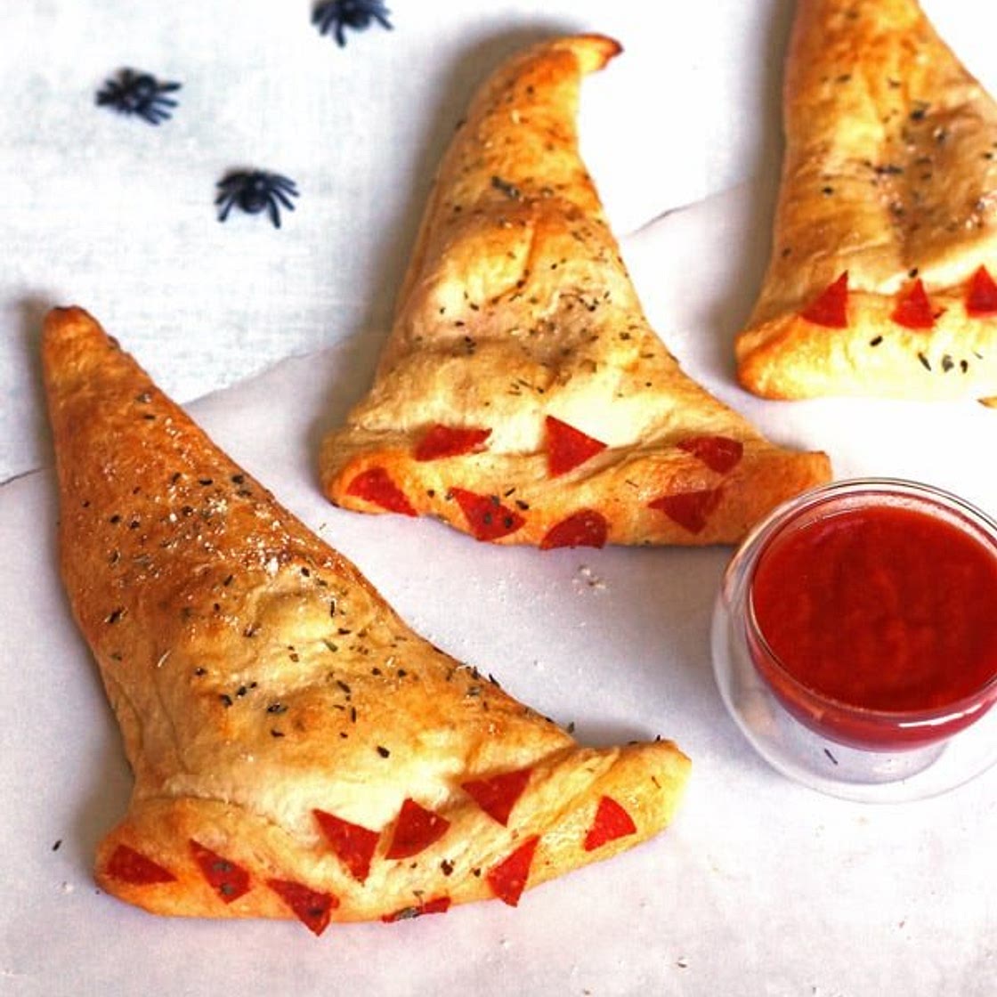 Halloween Witch Hat Calzones