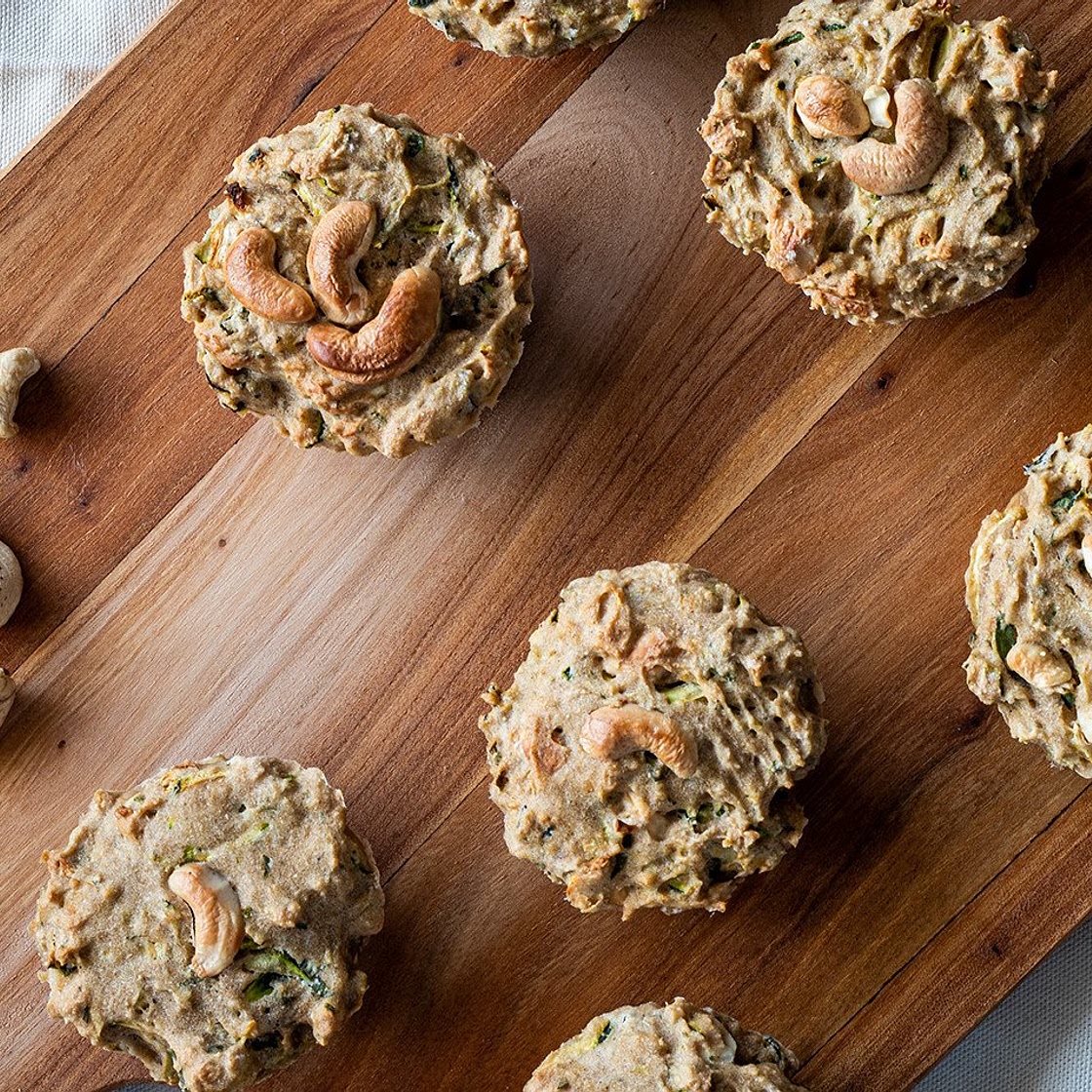 Savory Zucchini Cashew Muffins — Hale Pule Ayurveda & Yoga