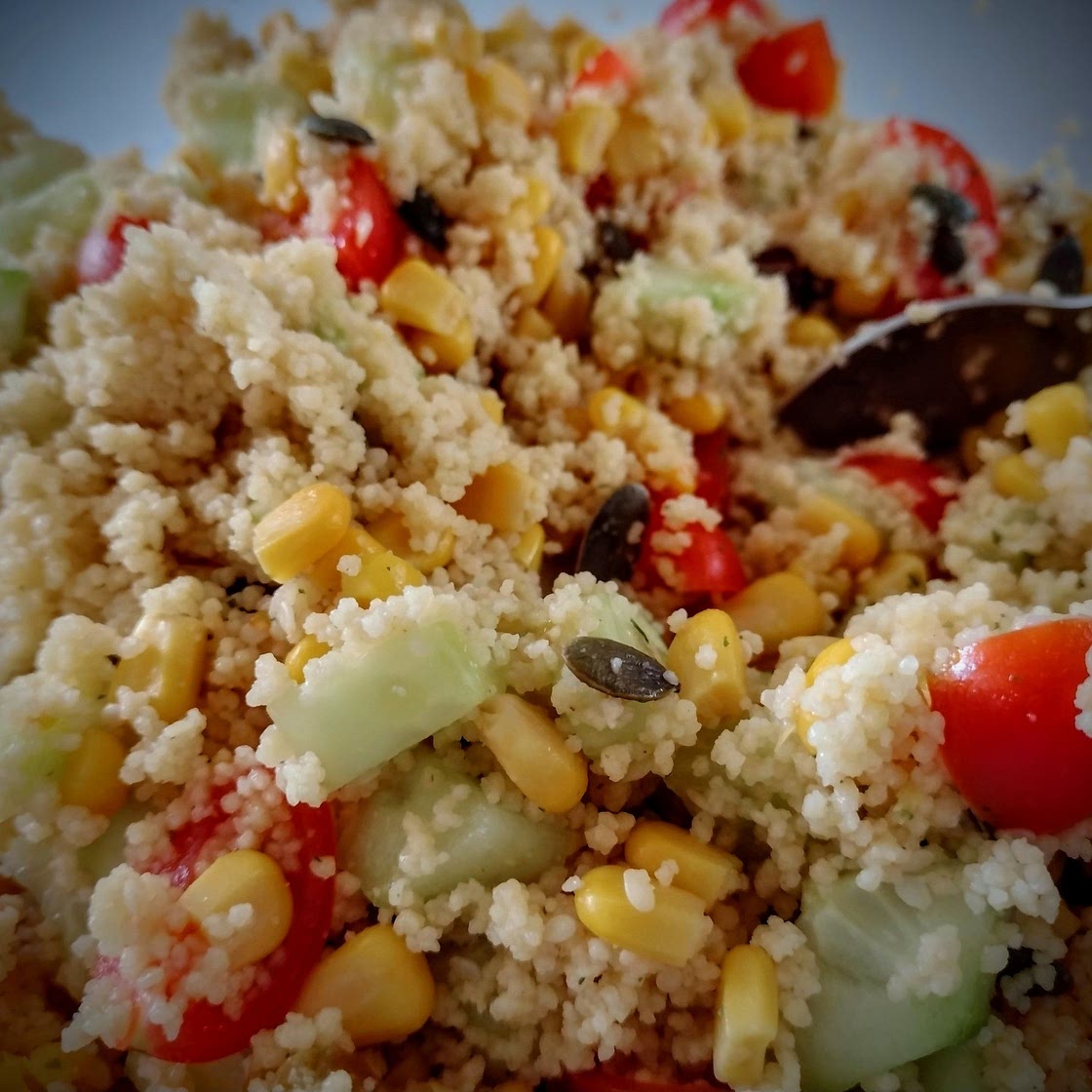 Couscous quick salad full of goodies