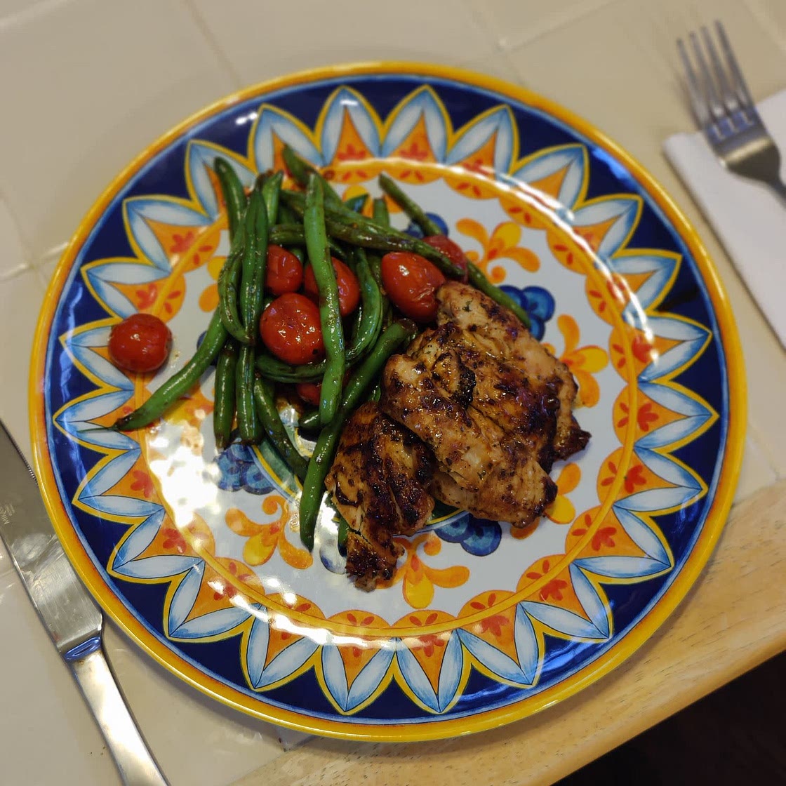 Blackened Ranch Pan-Fried Chicken Thighs