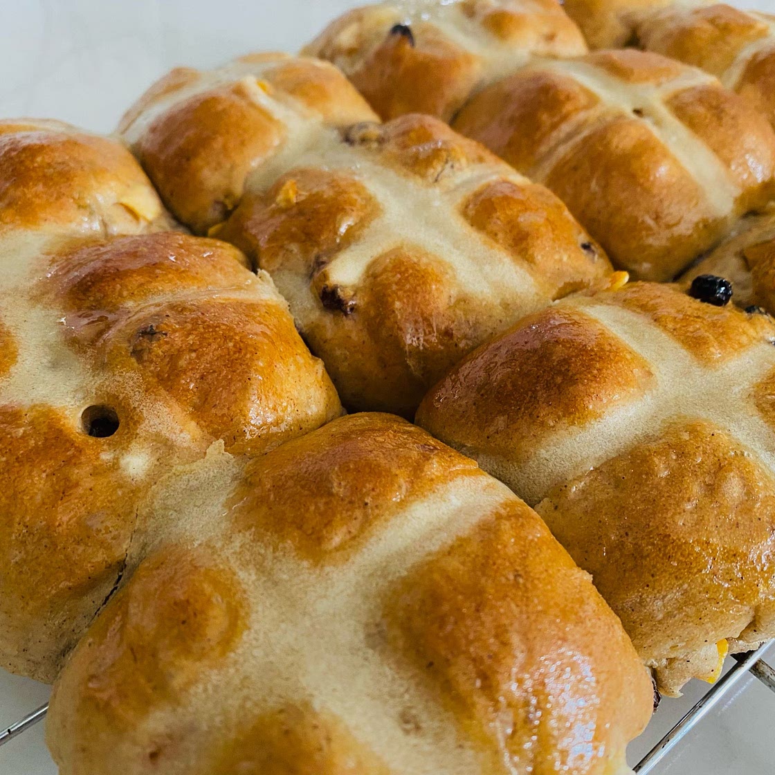 Easy and Delicious Bread Machine Vegan Hot Cross Bun Recipe
