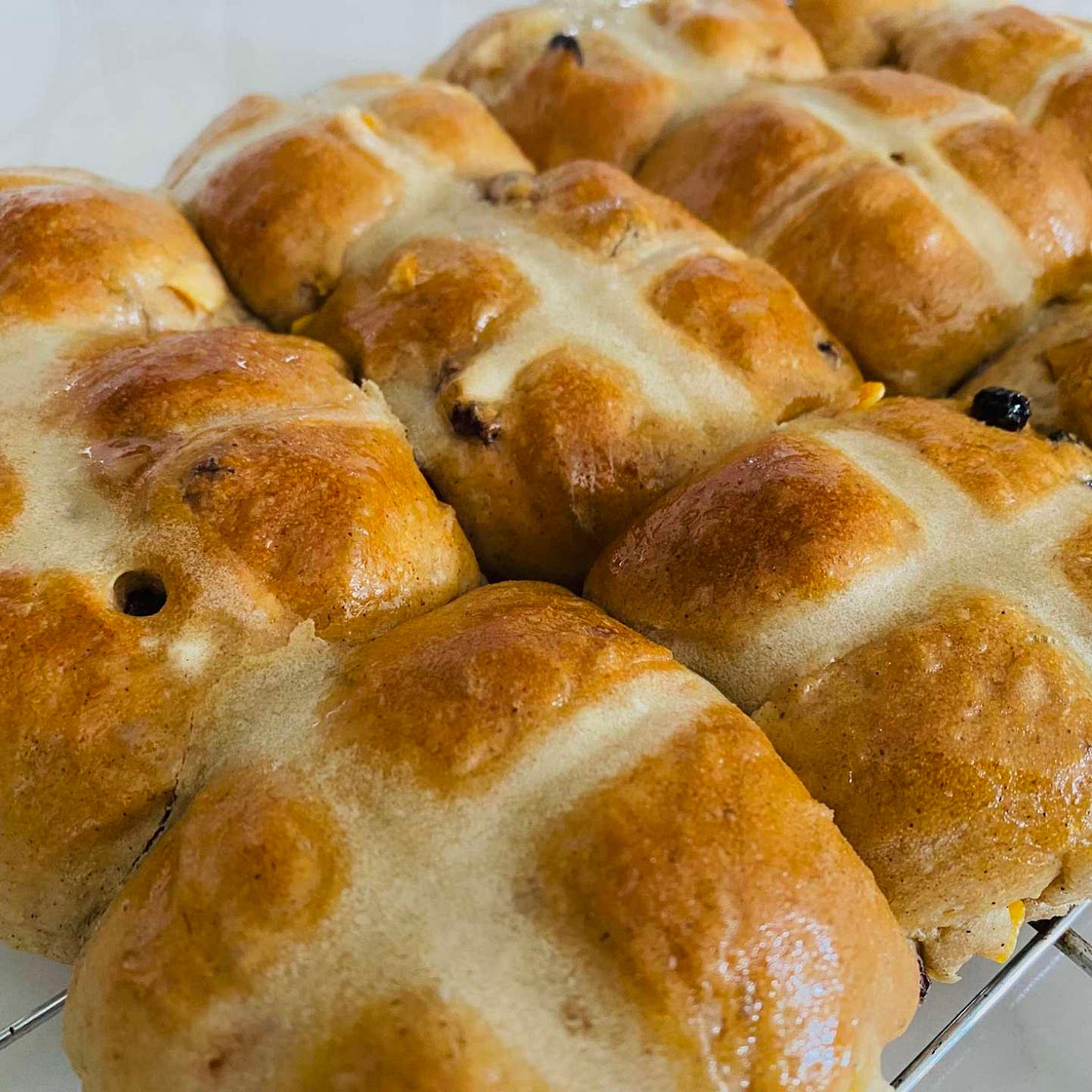 Easy and Delicious Bread Machine Vegan Hot Cross Bun Recipe