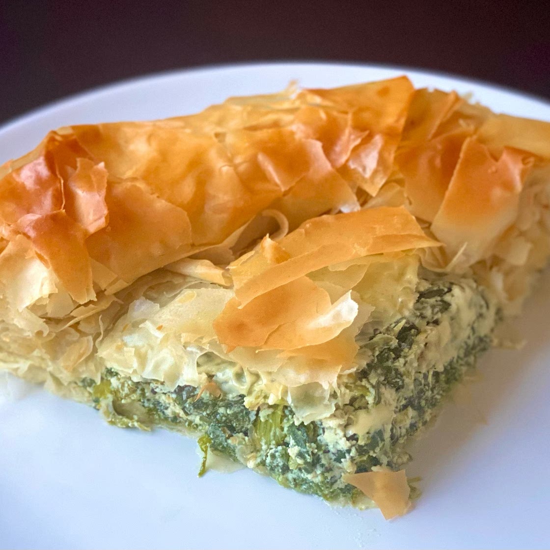 Byrek Me Spinaq (Spinach Feta Pie)