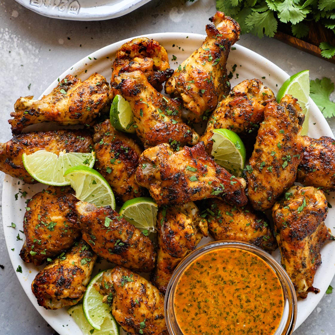 Easy Cilantro Lime Chicken Wings