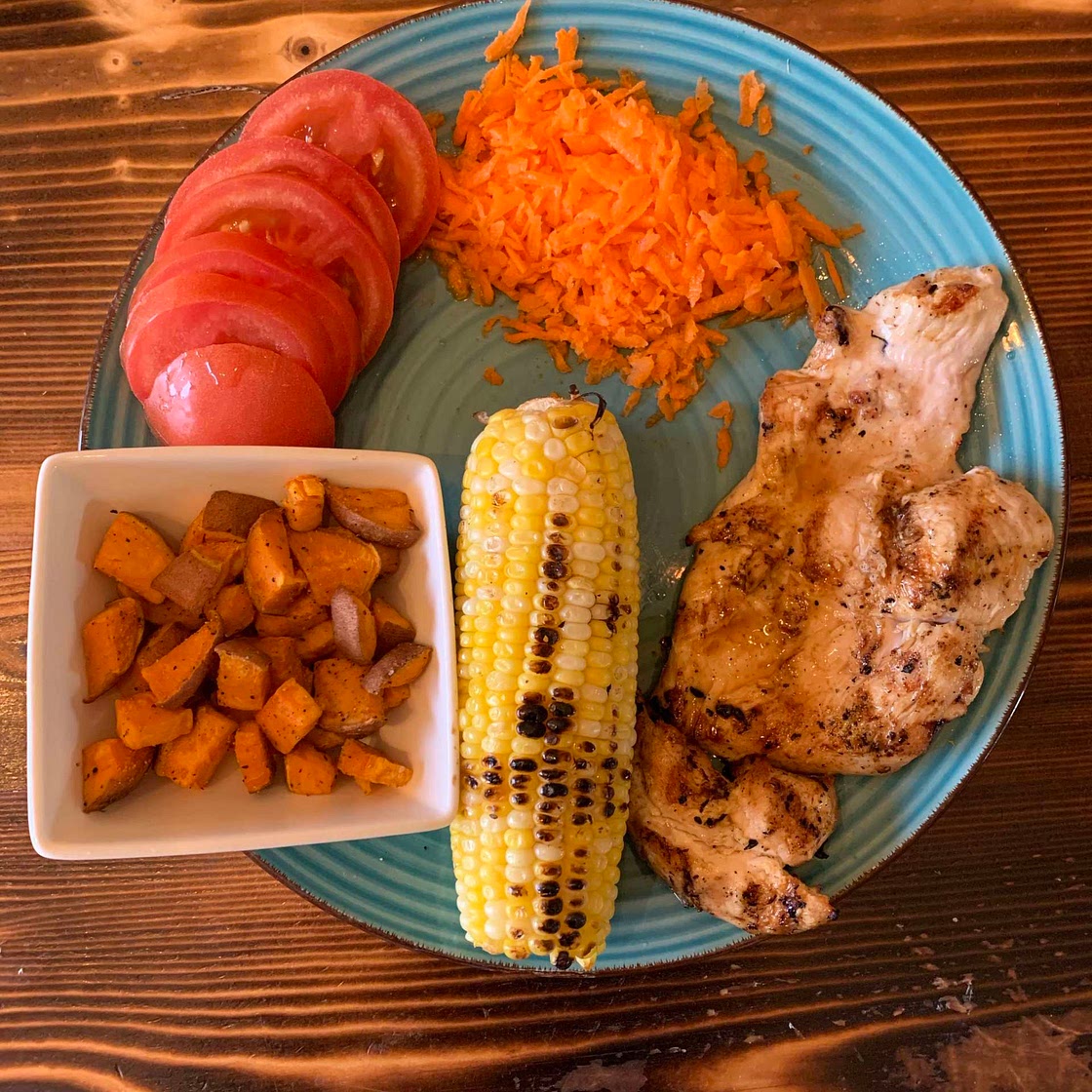 Grilled chicken platter 