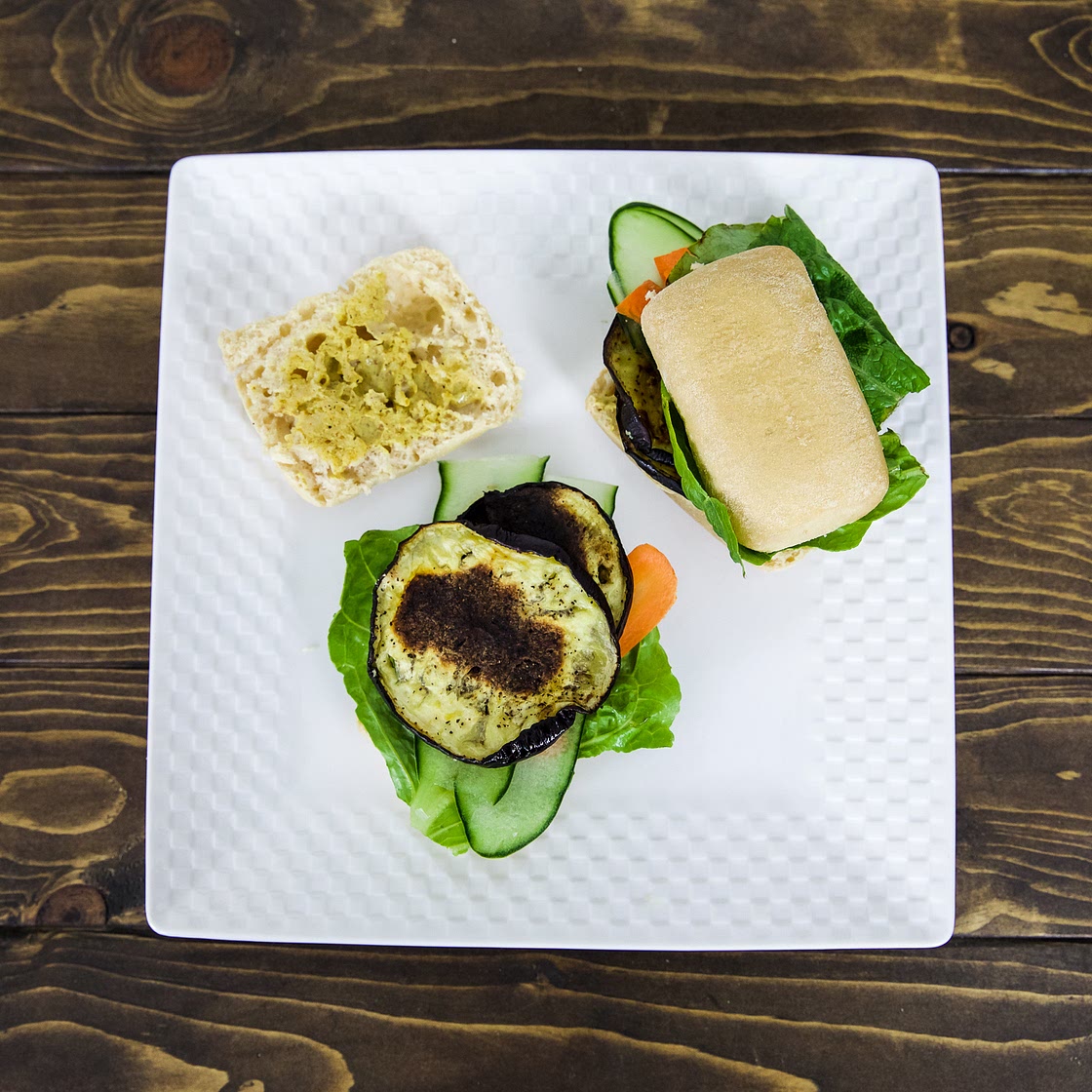 Roasted Eggplant & Garlic Sandwich