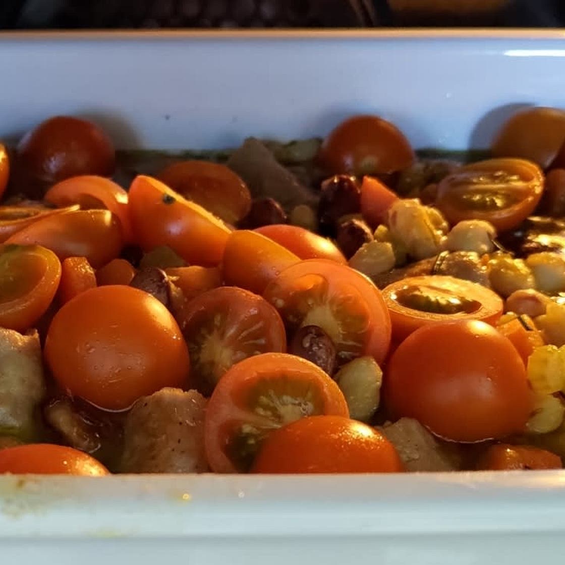 Sausage and bean casserole