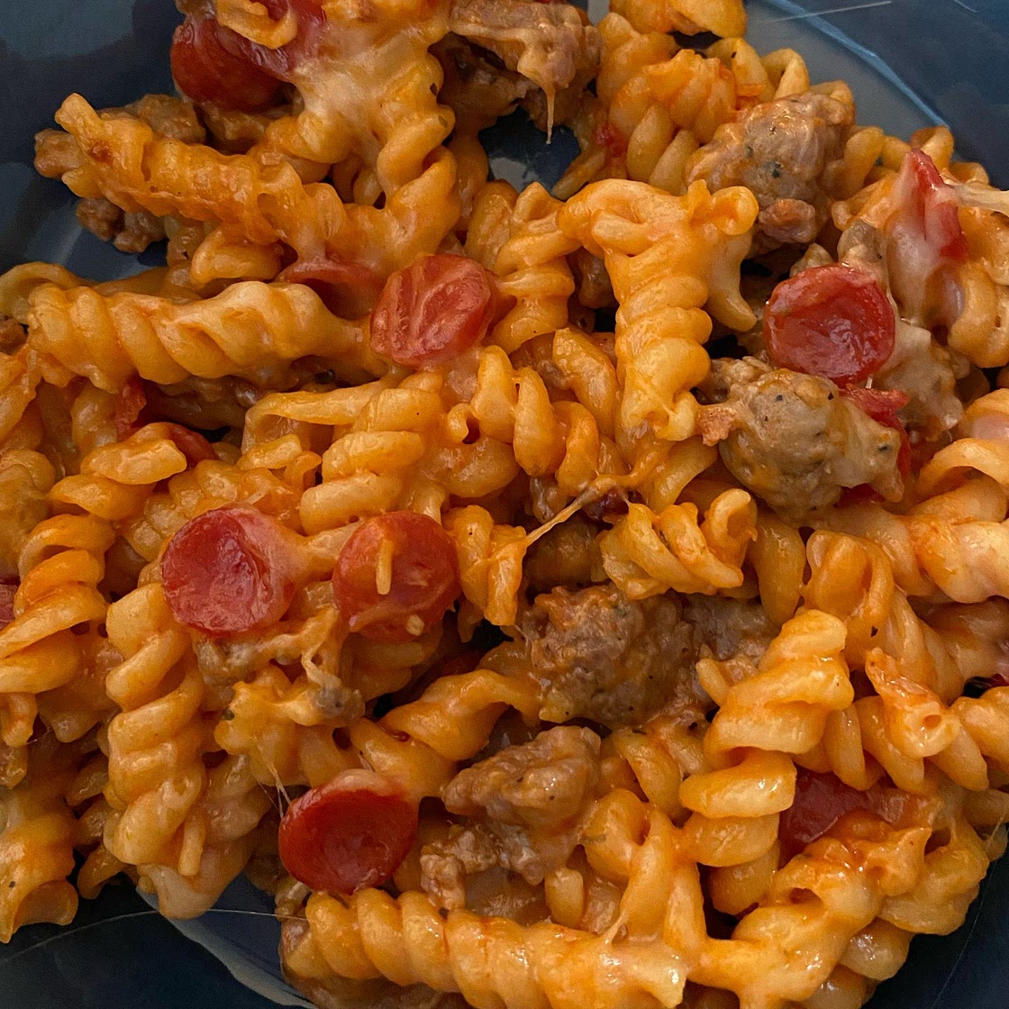 One Pot Pizza Pasta Bake