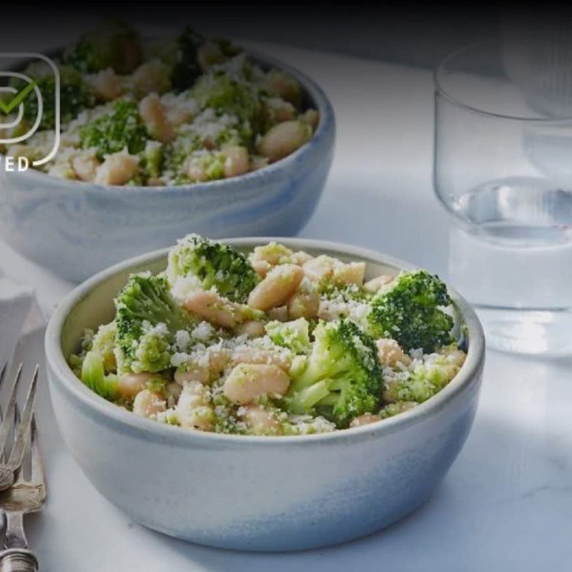 White Bean Bowl with Broccoli Pesto