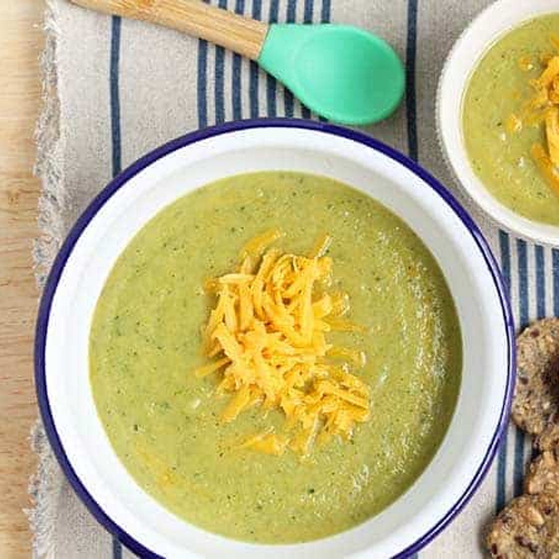 Healthy Broccoli Cheddar Soup