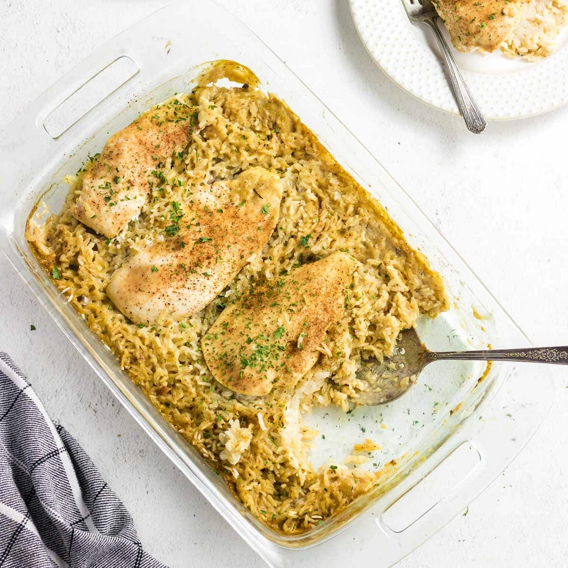 No Peek Chicken and Rice Casserole