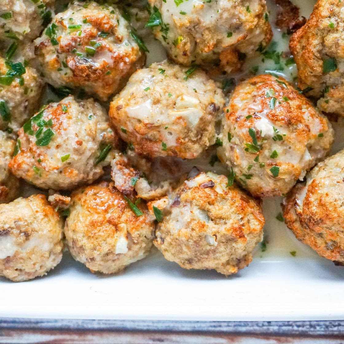 Moist Turkey Goose Meatballs recipe (air fryer/oven)
