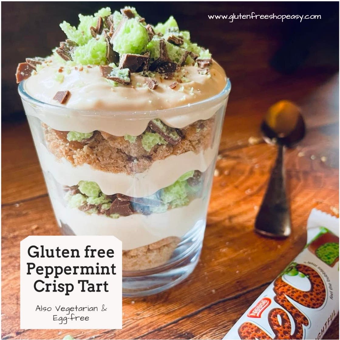 Gluten Free Peppermint Crisp Tart Pudding