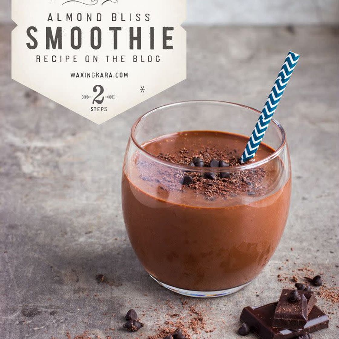 Almond Milk Smoothie with Chocolate