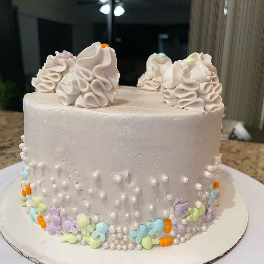 White Cake with Vanilla Bean Buttercream