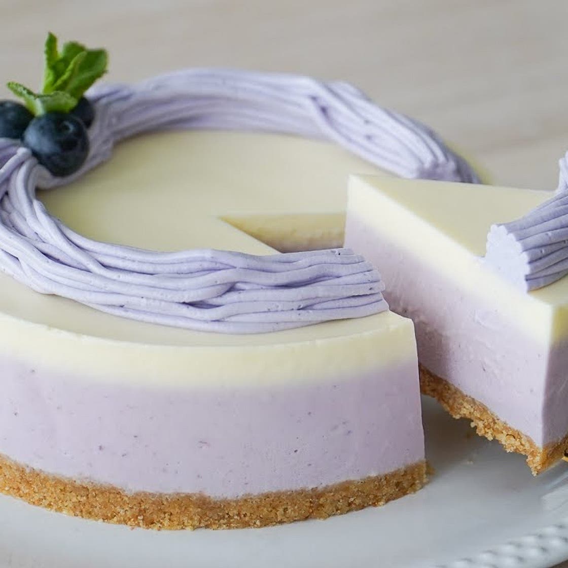 No Bake Blueberry Cheesecake