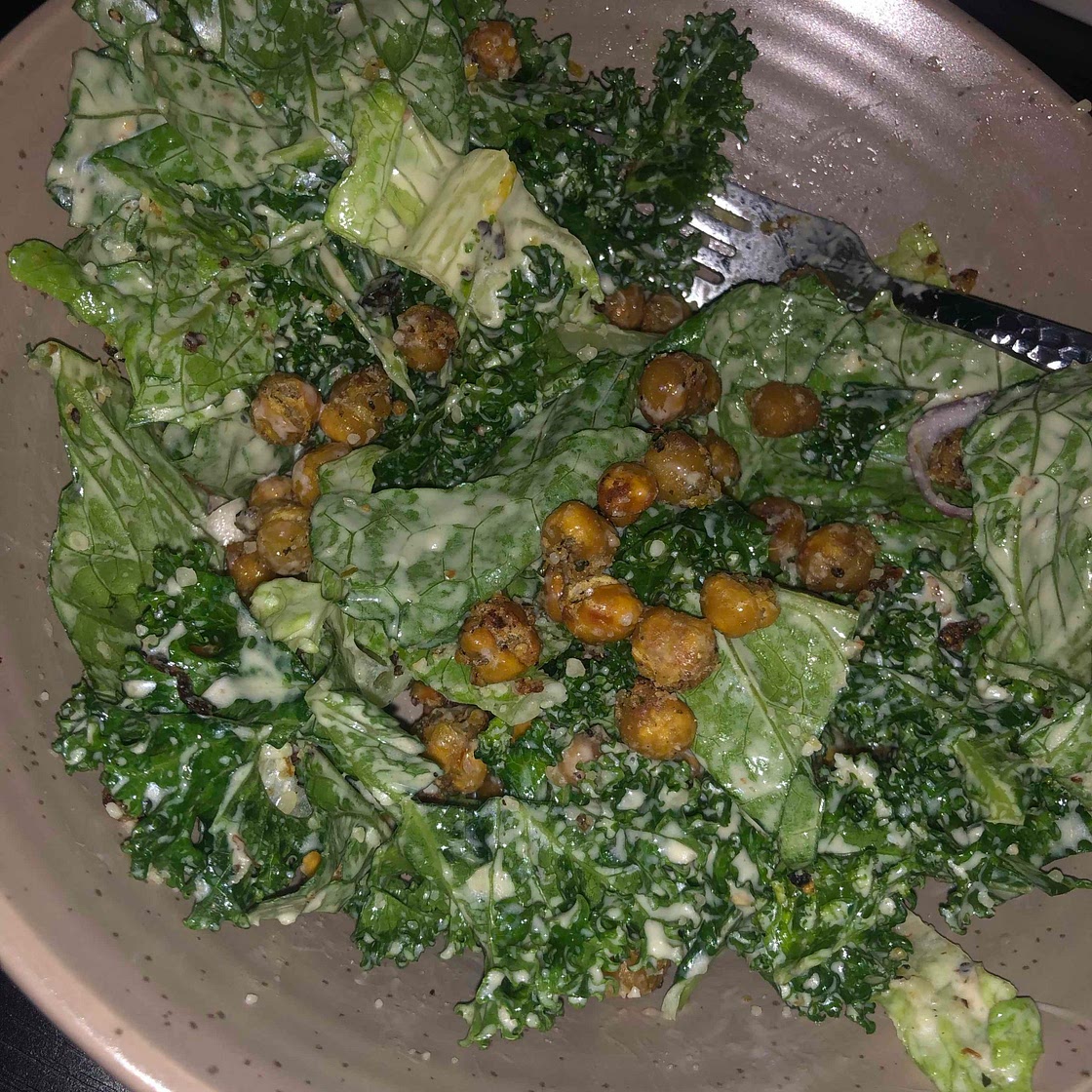 Roasted Chickpea and Kale Salad