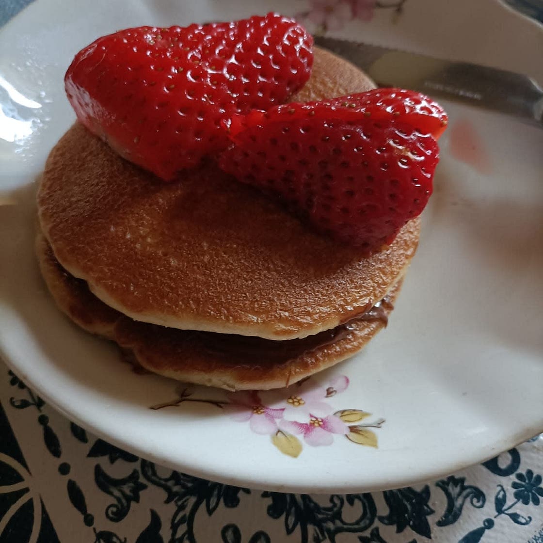 Pancakes Nutella e fragole