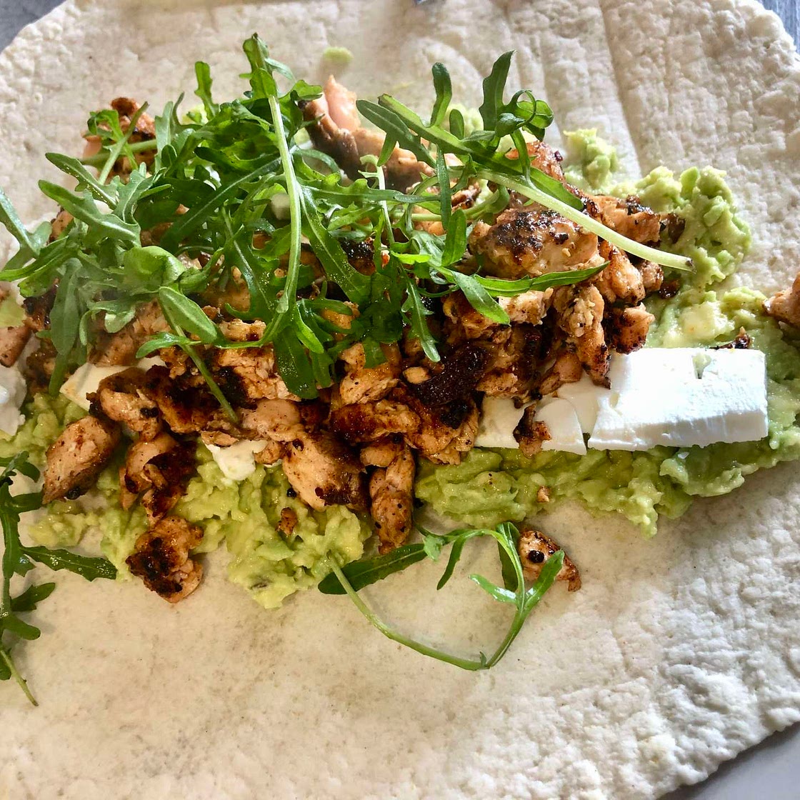 Cajun Salmon Avocado Wrap