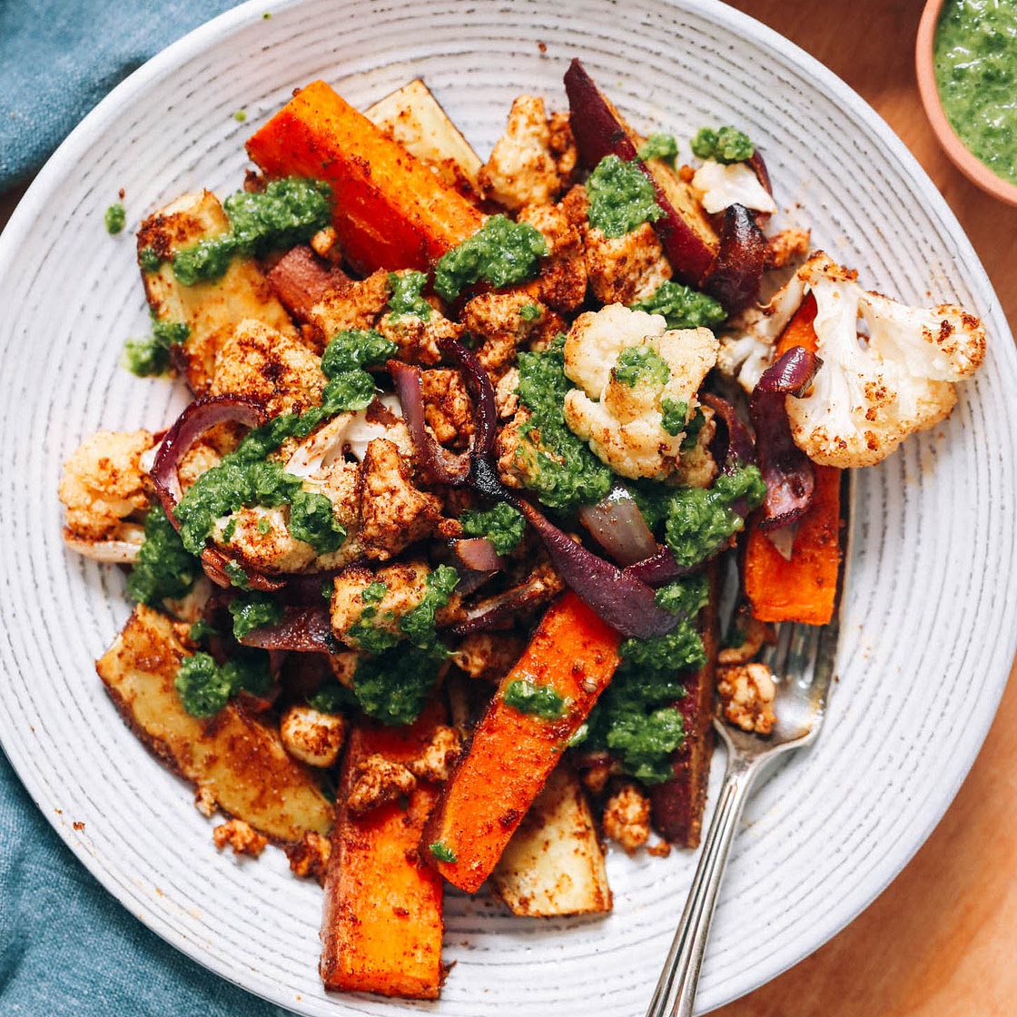 Tandoori Tofu Sheet Pan Dinner
