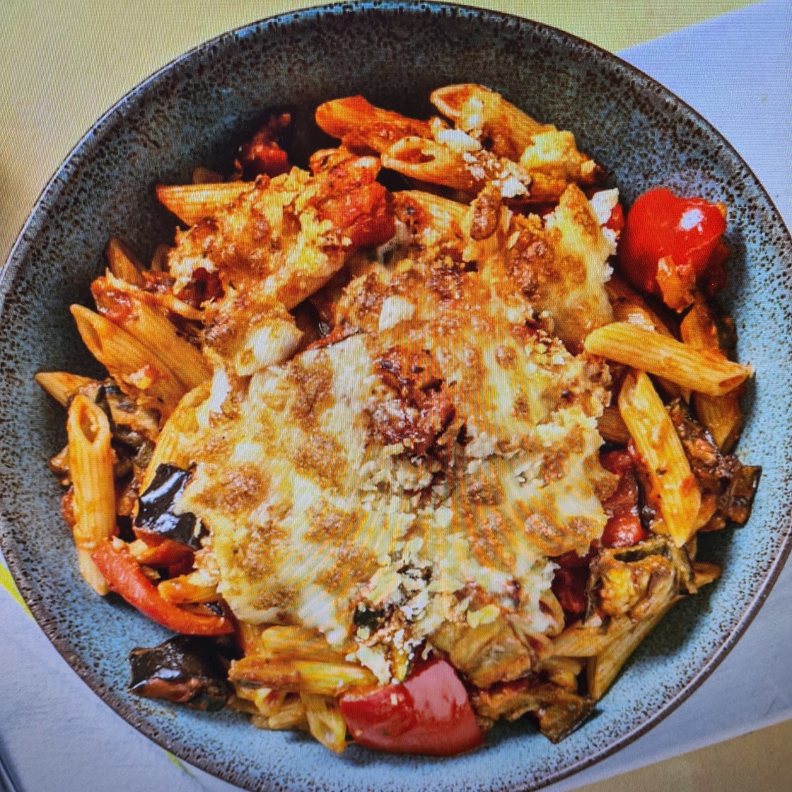 Two Cheese Ratatouille Pasta (v)