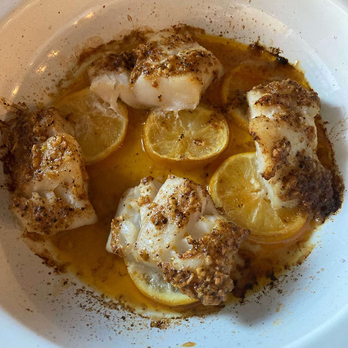 Baked Cajun Garlic Butter Cod