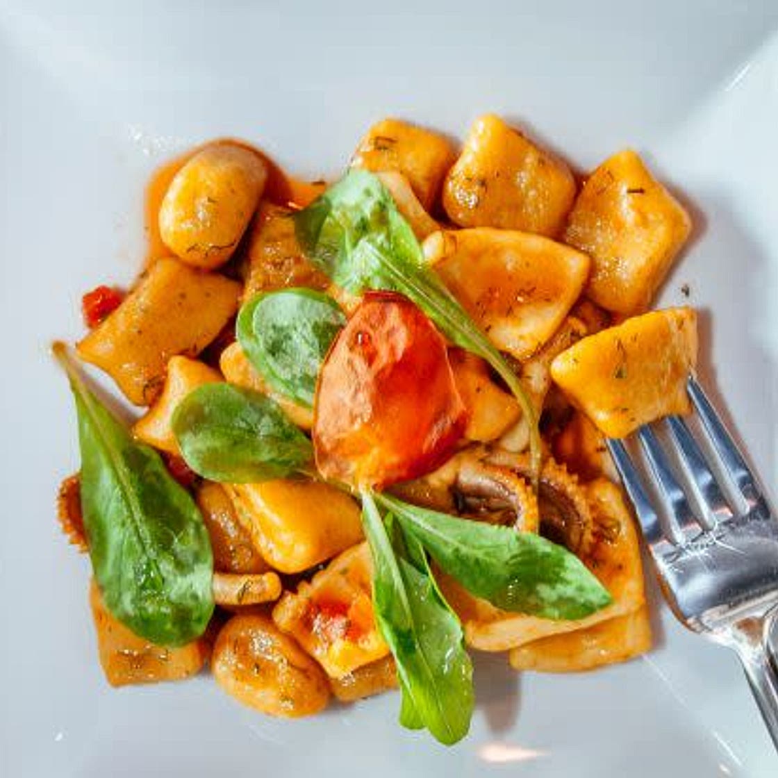 Gnocchi with a Tomato and Basil Sauce