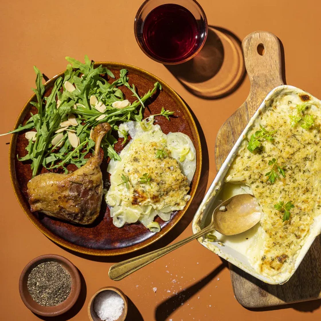 Duck Confit & Glorious Gratin