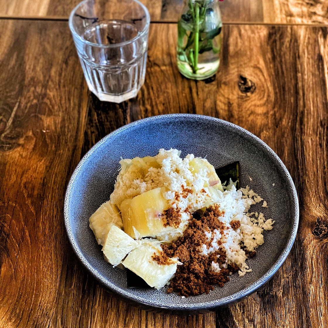 Chef Norman's Cassava with Coconut and Sugar