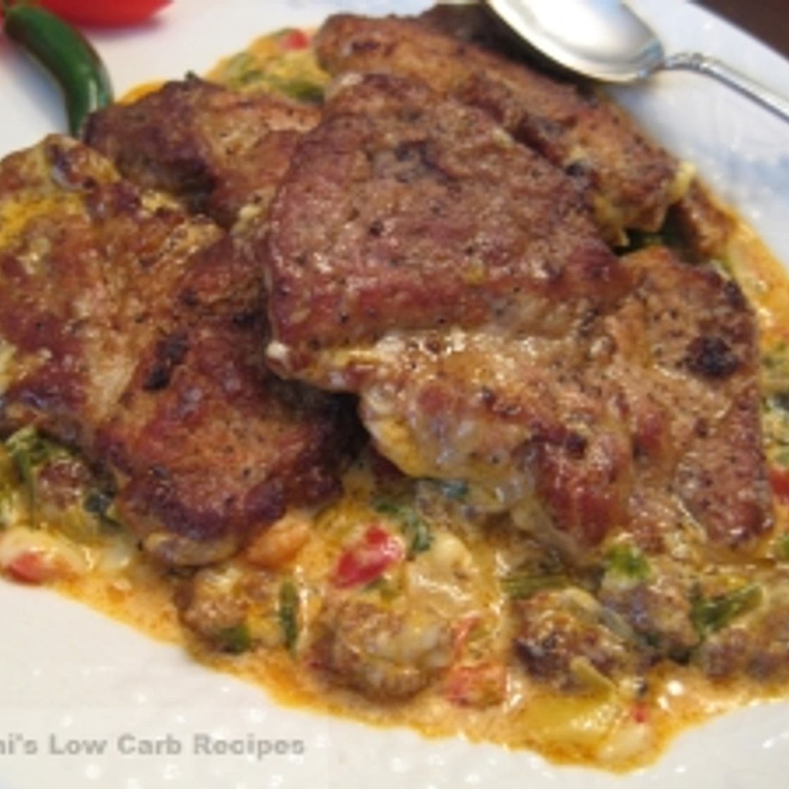 Pork in Queso Flameado Sauce