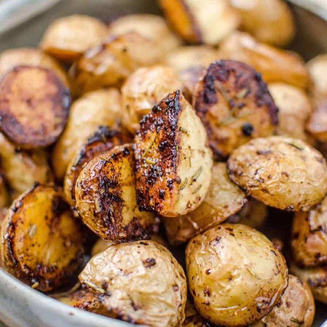 Crispy Oven Rosemary Balsamic Potatoes