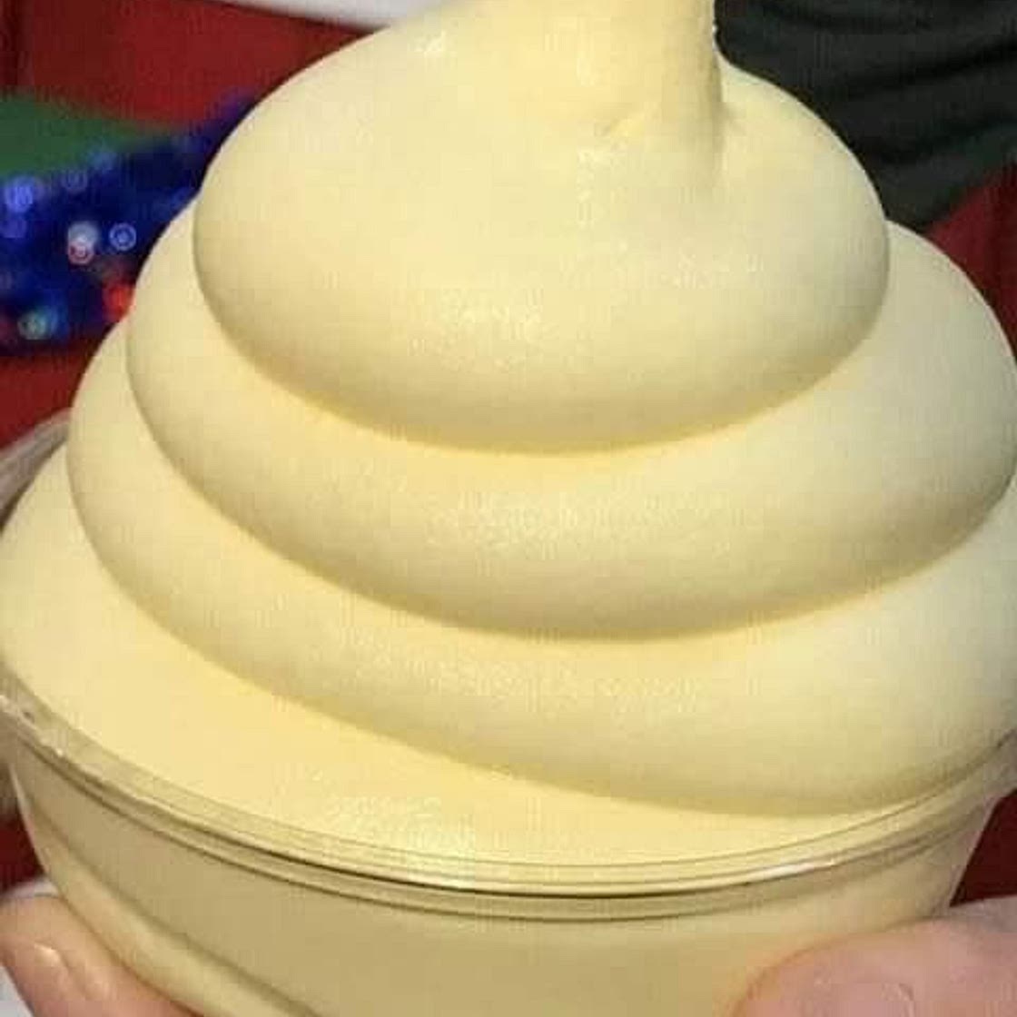 Homemade pineapple Soft Serve Ice Cream