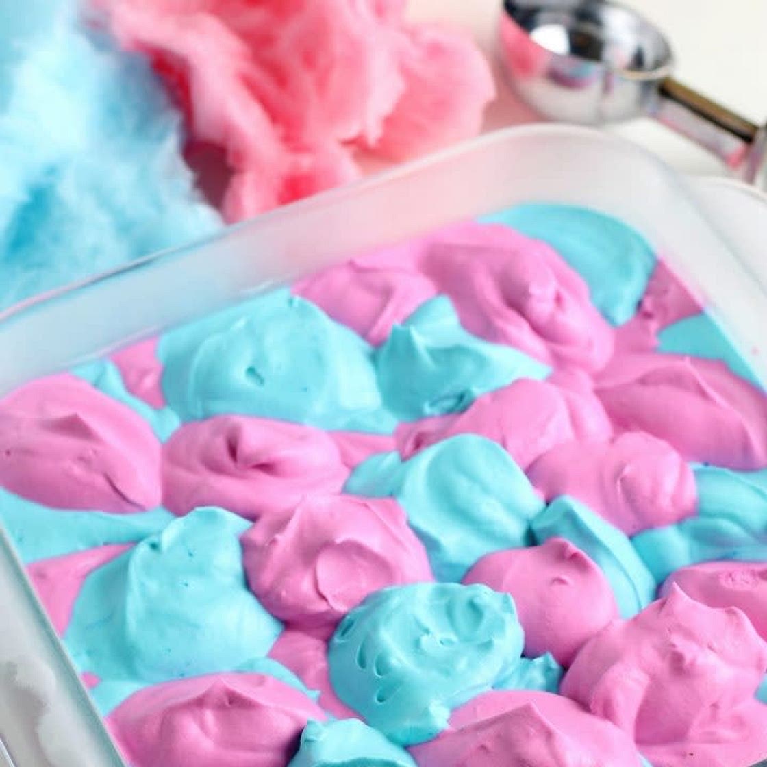 No Churn Cotton Candy Ice Cream