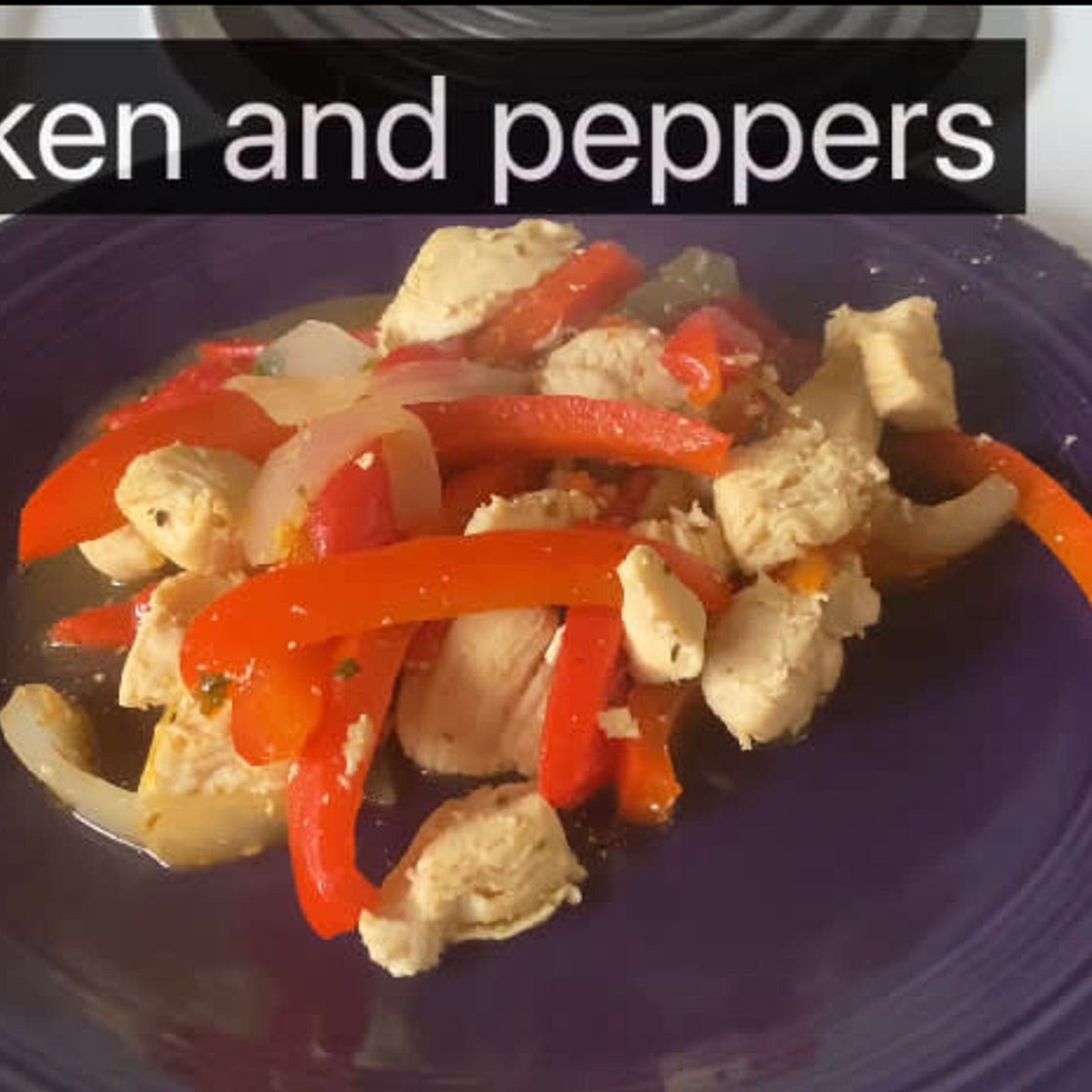 Chicken and peppers 