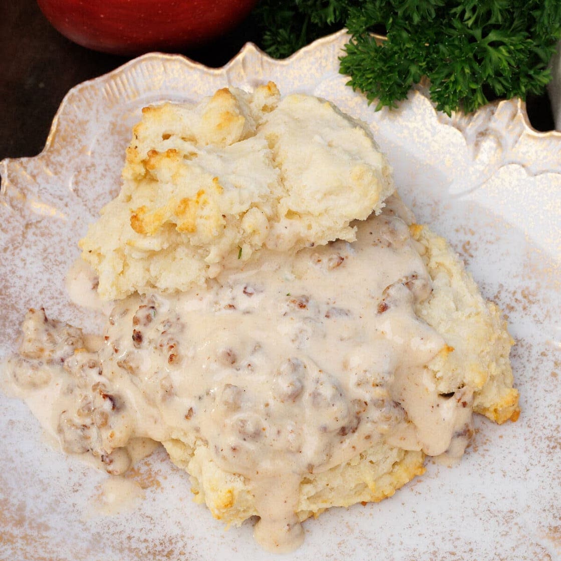 Biscuit With Sausage Gravy For One