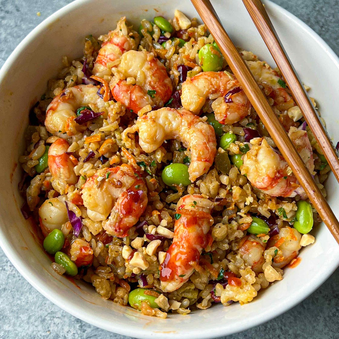 Sheet-Pan Shrimp “Fried” Rice
