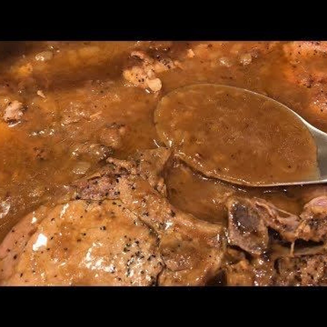 Cajun Ninja's Smothered Pork Chops and Onion Gravy Recipe