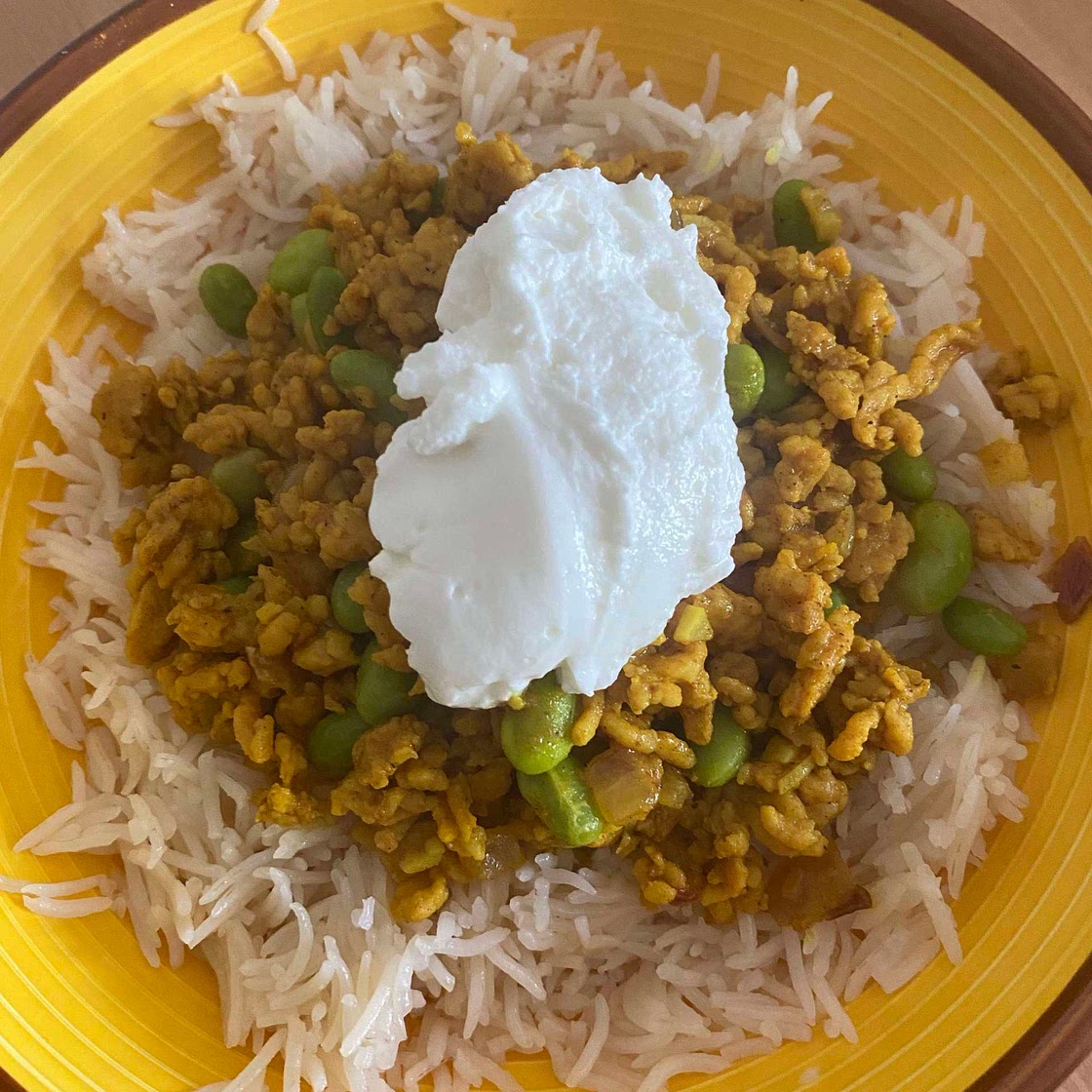 Ground Chicken Keema and Peas
