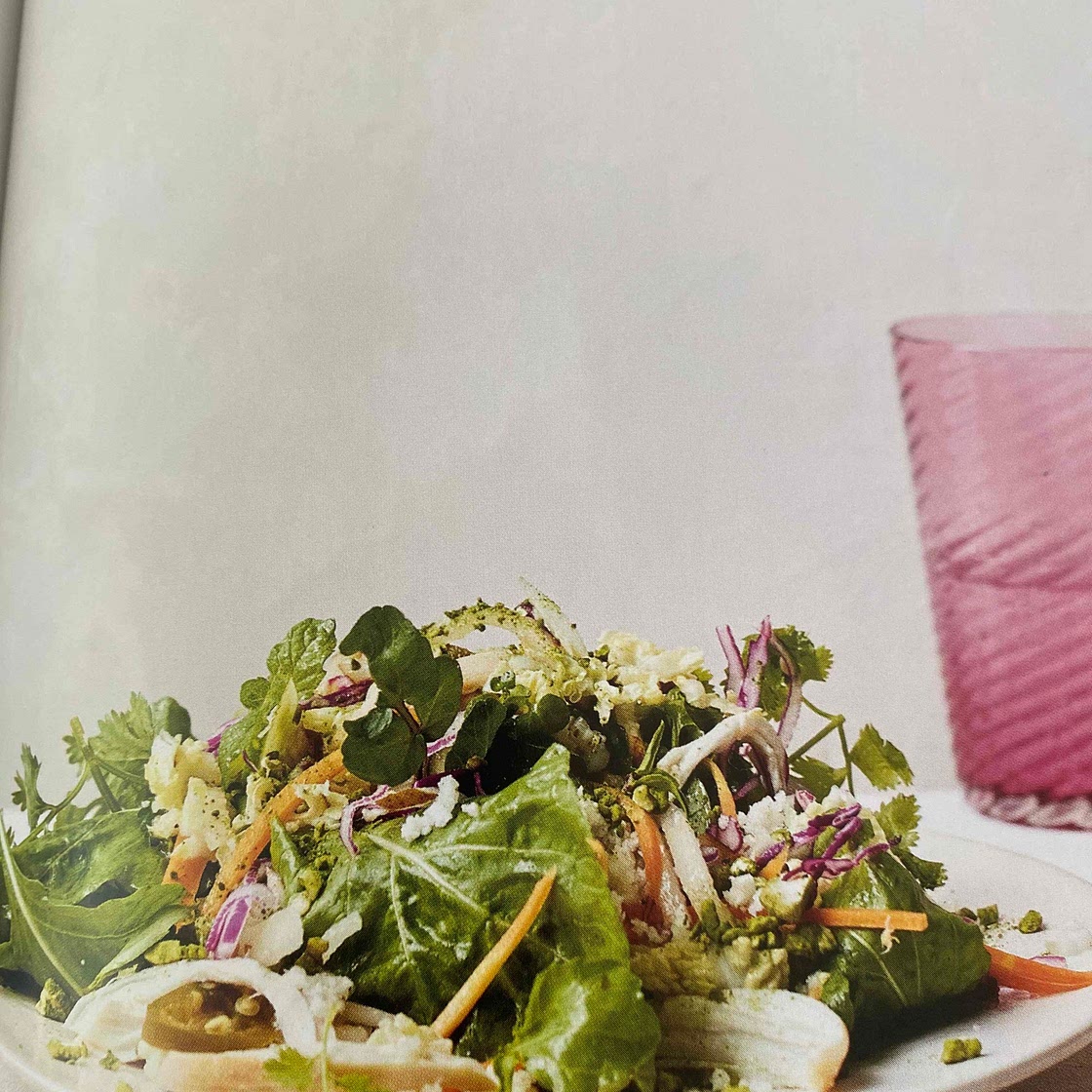 Phunky Chicken Salad with Matcha Cashews