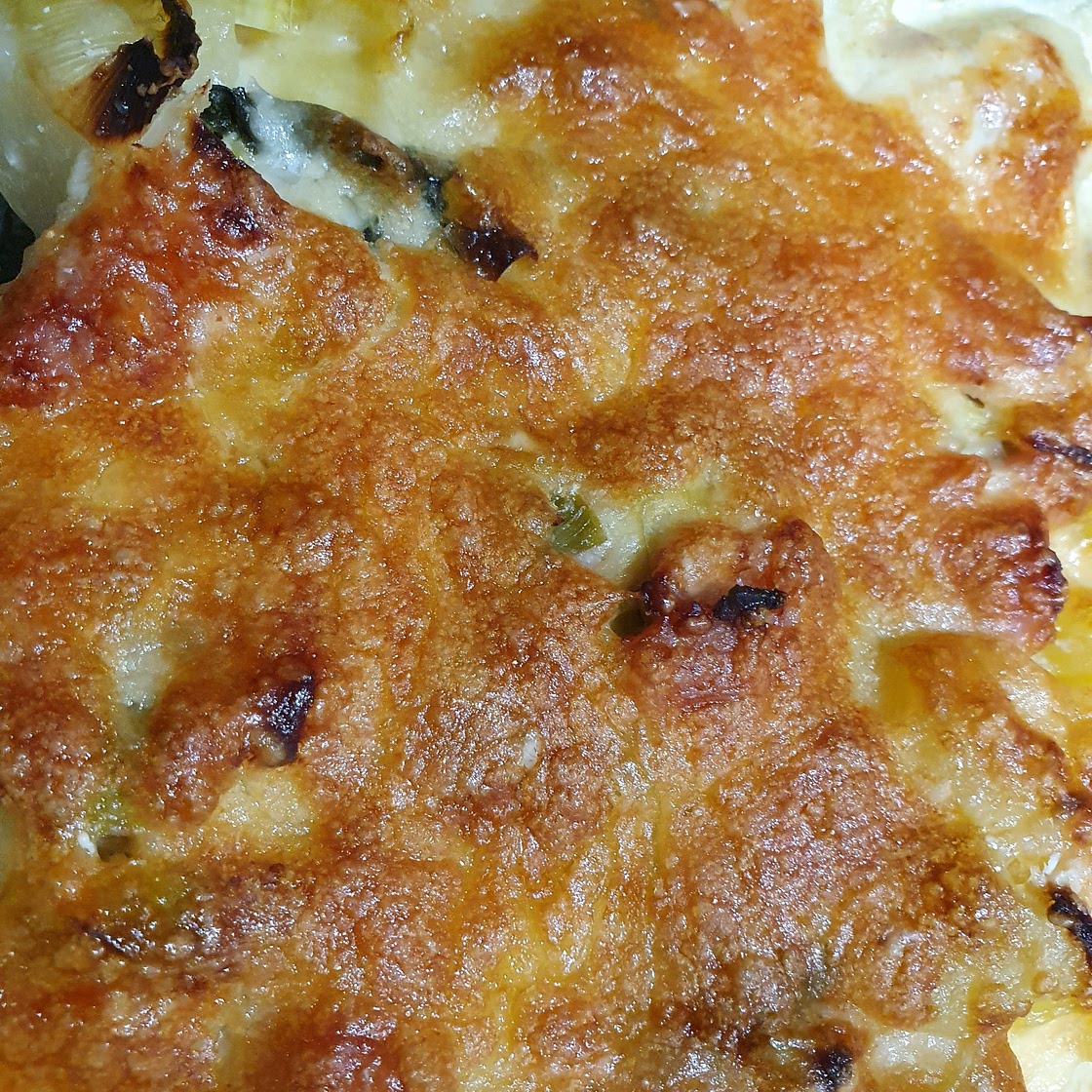 Leek and bacon tartiflette
