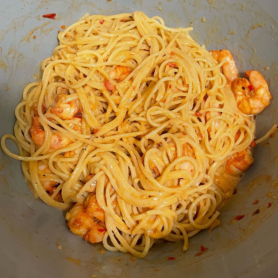 Bang Bang Shrimp and Pasta