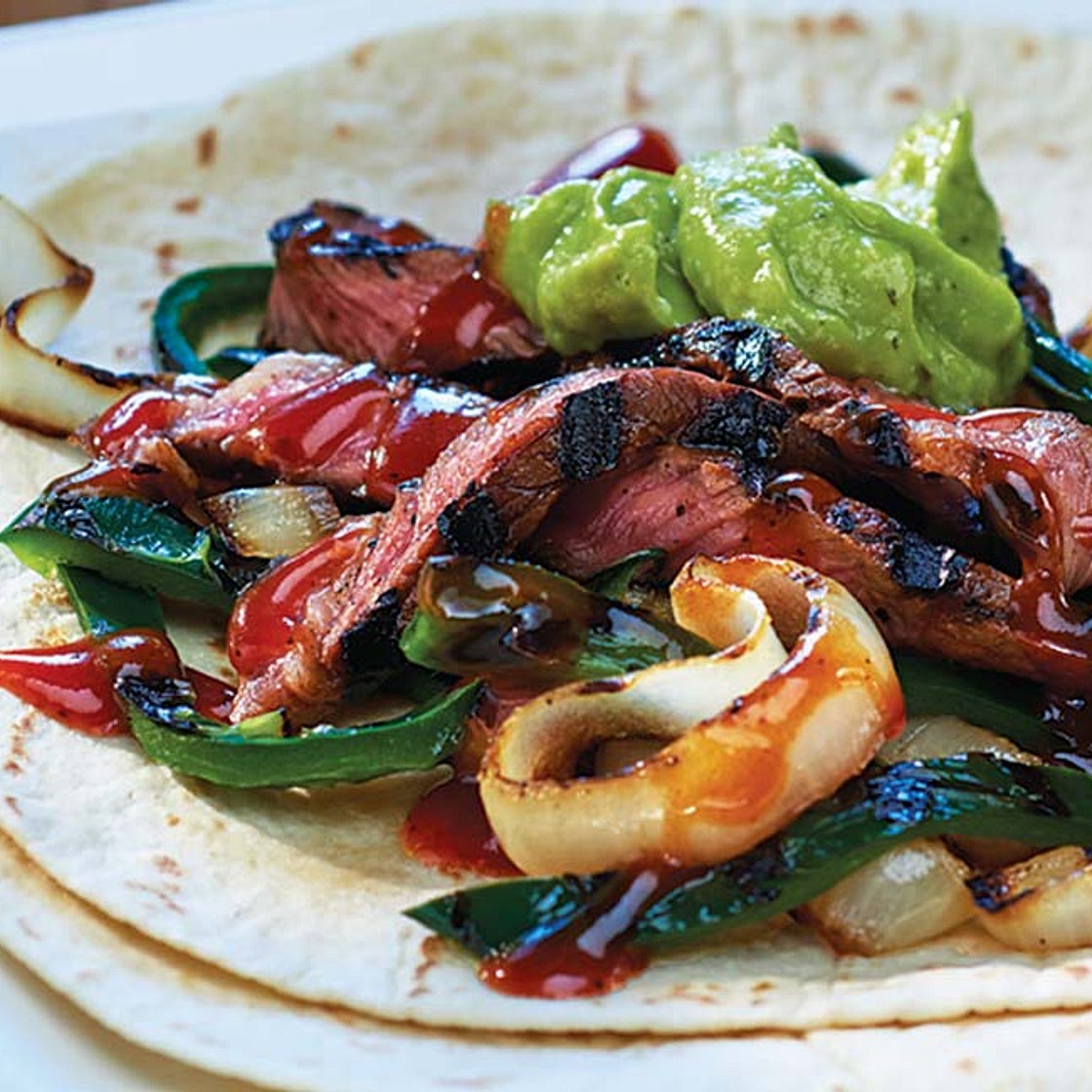 Fajitas au bifteck piquant