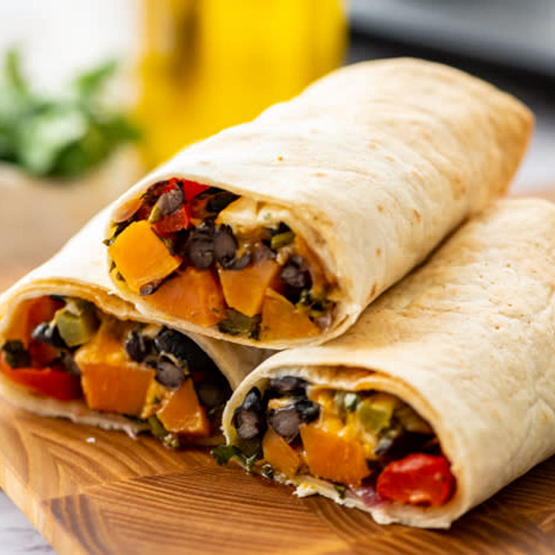 Sweet Potato Bean Burrito
