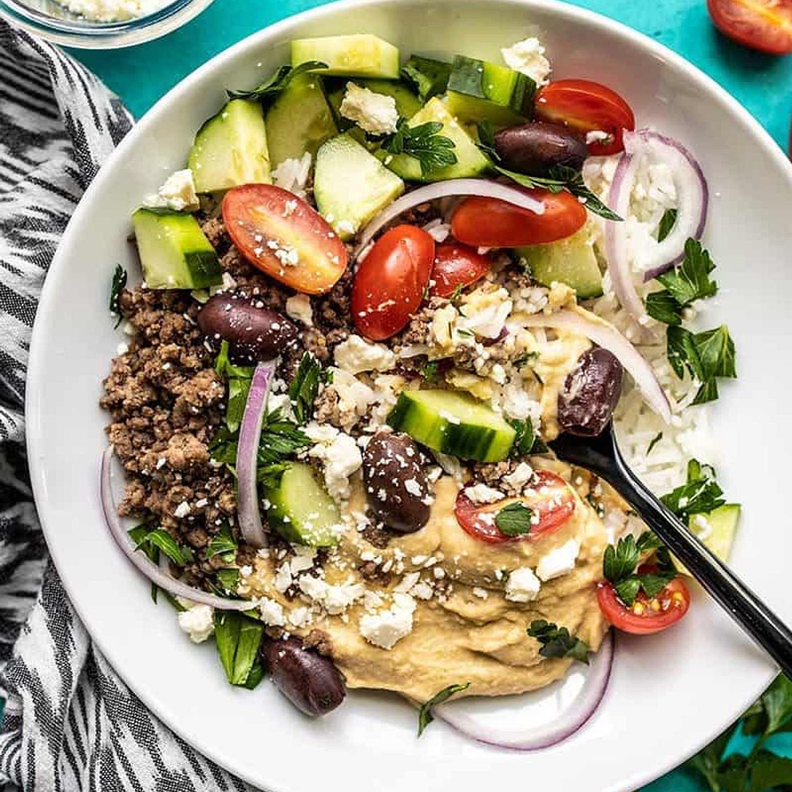 Mediterranean Hummus Bowl