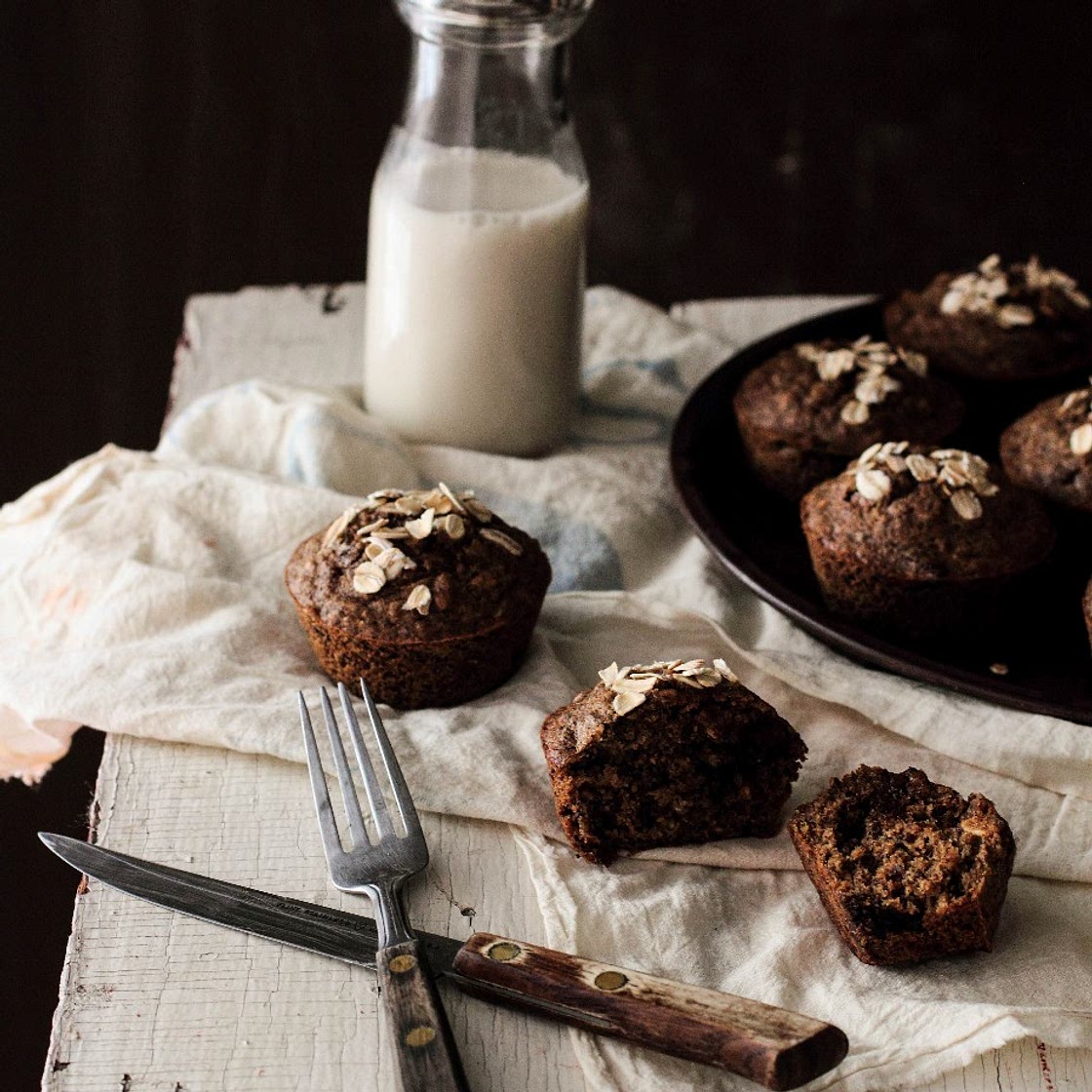 Pastry Affair | Chocolate Oatmeal Flaxseed Muffins